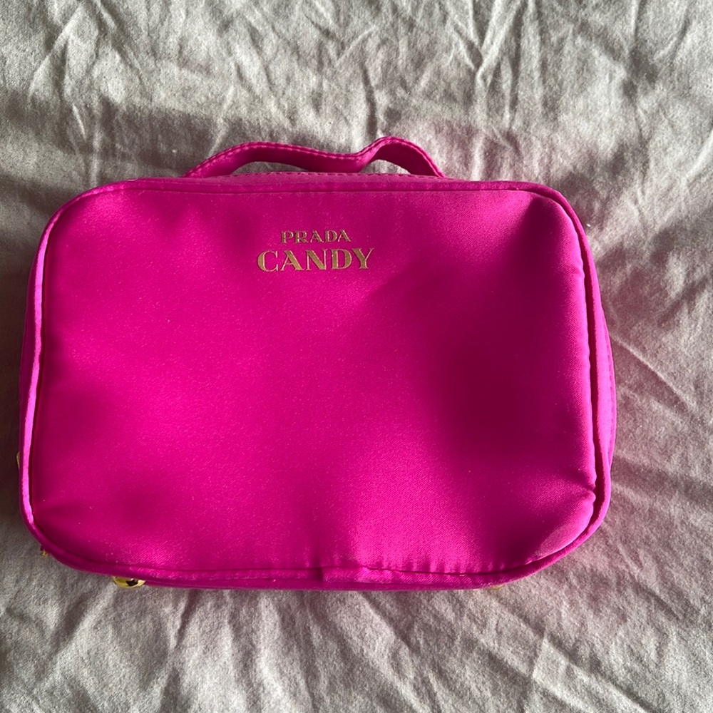 Prada Candy cosmetic bag, hot pink
